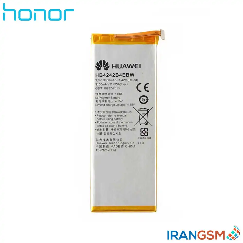 باتری موبایل آنر Honor 4X مدل HB4242B4EBW